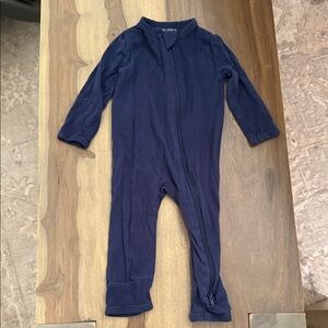 Kyte Navy Blue Footless Romper Size 3-6
